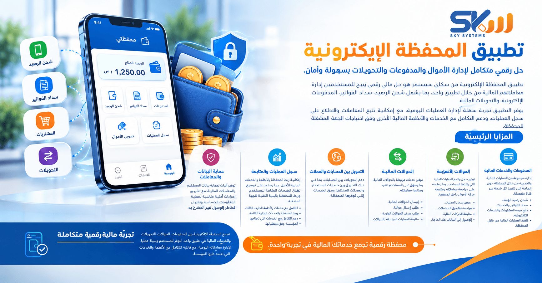 تطبيق المحفظة الإلكترونية